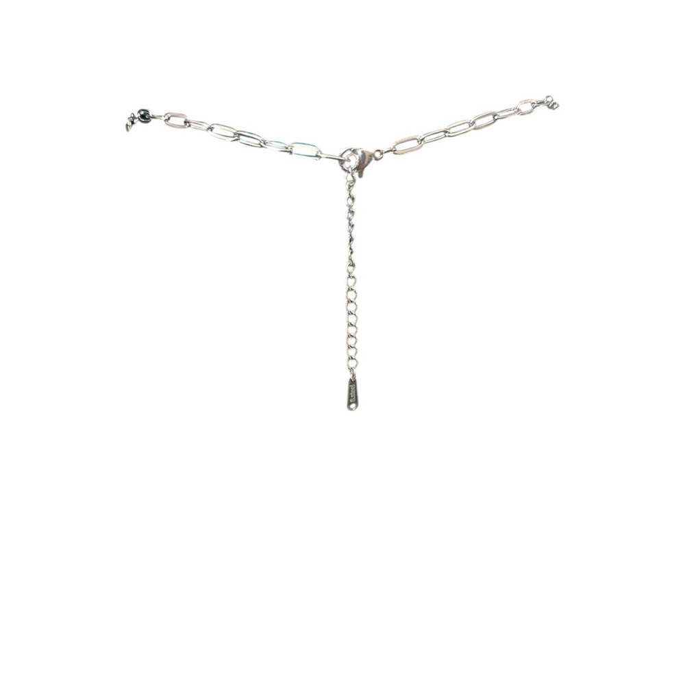 Conversation Hearts Be Mine Mint Green Heart Charm Silver Necklace Chain - Picture 4 of 6